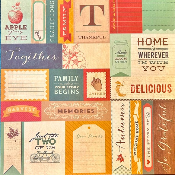 Fall Scrapbook Paper! Beautiful Autumn Colors! - Picture 3 of 15